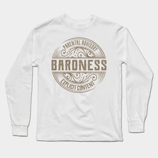 baroness vintage ornament Long Sleeve T-Shirt